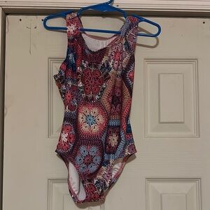 Submarine Colorful Crochet Pattern Swimsuit